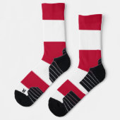 Athletic Crew Sock met vlag van North Carolina Sokken (Links)