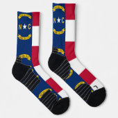 Athletic Crew Sock met vlag van North Carolina Sokken (Rechts)