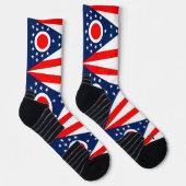 Athletic Crew Sock met vlag van Ohio Sokken (Rechts)