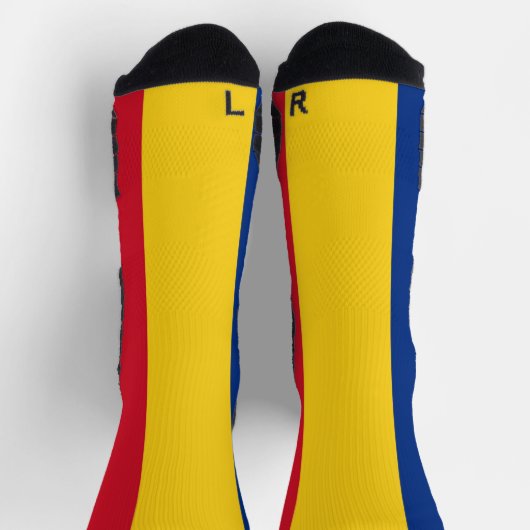 Athletic Crew Sock met vlag van Roemenië Sokken (Top)