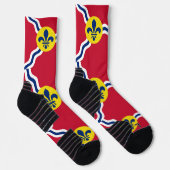Athletic Crew Sock met vlag van St. Louis, Verenig Sokken (Rechts)