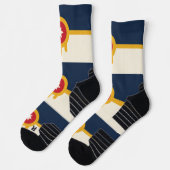 Athletic Crew Sock met vlag van Tulsa, Oklahoma Sokken (Links)