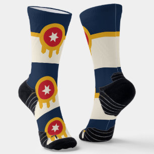 Athletic Crew Sock met vlag van Tulsa, Oklahoma Sokken