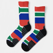 Athletic Crew Sock met vlag van Zuid-Afrika Sokken (Links)