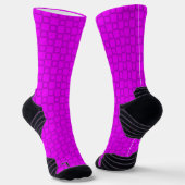 Athletic Crew Sock Paarse Blue Classic Design Sokken (Gebogen)