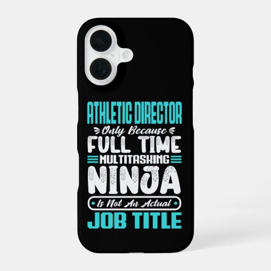 Athletic Director Multitasker Teacher Coach Skill iPhone 16 Hoesje (Achterkant)