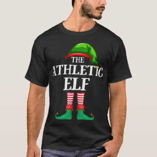 Athletic Elf Matching Family Kerstmis Pajama T-shirt