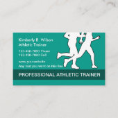 Athletic Fitness Trainer Visitekaartje (Voorkant)
