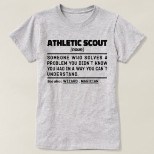 Athletic Scout Noun Definition Sport Lover Grappig T-shirt