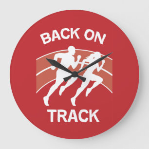 Athletic Track Runners Trainingsatleten Lopend Grote Klok