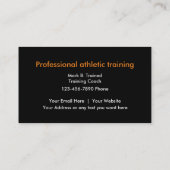 Athletic Trainer Design Visitekaartje (Achterkant)