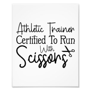 Athletic Trainer die gecertificeerd is om met een Foto Afdruk