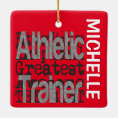 Athletic Trainer Extraordinaire CUSTOM Keramisch Ornament (Achterkant)