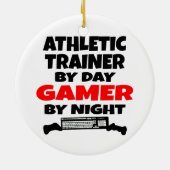 Athletic Trainer Gamer Keramisch Ornament (Achterkant)