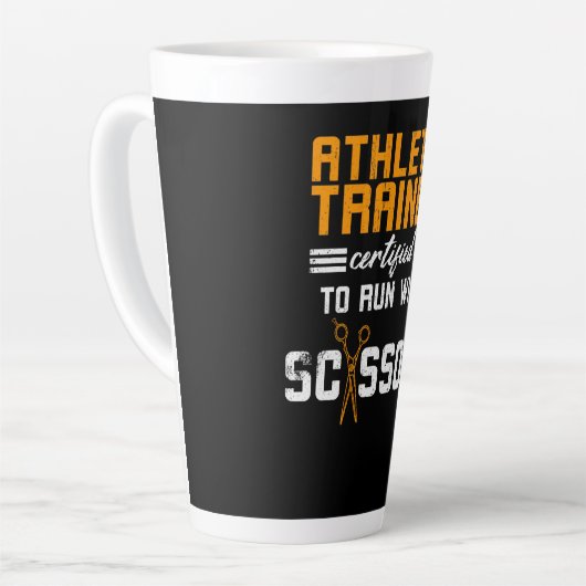 Athletic Trainer gecertificeerd Latte Mok (Linkerhoek)