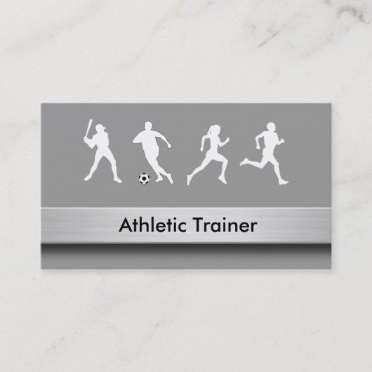 Athletic Trainer Visitekaartjes (Voorkant)