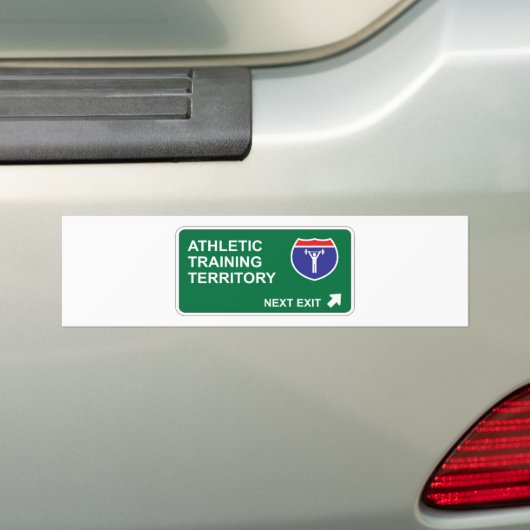 Athletic Training Next Exit Bumpersticker (Op auto)