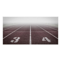 Athletics track fog foto