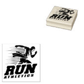 Athletics uitvoeren rubberstempel (Gestempeld)