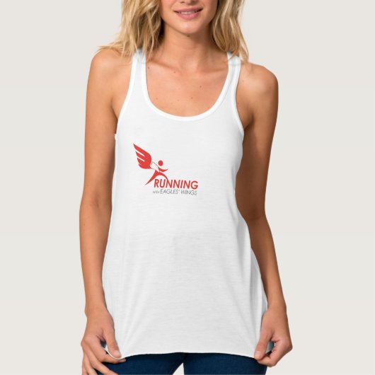 AthleticTank: Lopen met Eagles' Wings w/ Ribbon Tanktop (Voorkant)