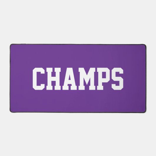 Athlétique Cool CHAMPS Texte Blanc Sur Violet Roya (Recto)