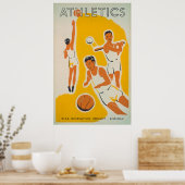 Athlétisme Poster vintage de loisirs (Cuisine)