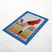 Athlétisme Royal Blue Graduation Faire-part (Rotation)