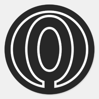 Athletten Nummer 0 cirkelvorm Ronde Sticker