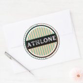 Athlone City Pride Emblem – Irish Identity Ronde Sticker (Envelop)