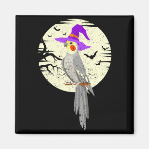 Atiel Vogel Heksenhoed Grappig Halloween Dierenlie Magneet