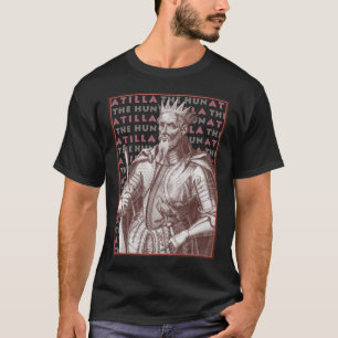Atilla The Hun - T-Shirt met Antiek portret