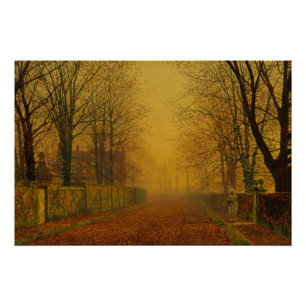 Atkinson Grimshaw Evening Glow CC0539 Perfect Poster