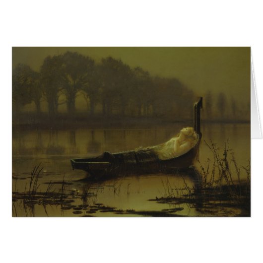 Atkinson Grimshaw Lady of Shalott CC0536 Card (Voorkant Horizontaal)