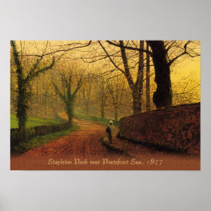 Atkinson Grimshaw Stapleton Park 1877 CC0046 Poster