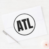 ATL - Atlanta Classic Round Sticker (Envelop)
