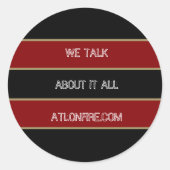 ATL ON FIRE STICKERS - ATLANTA UNITED PODCAST (Voorkant)