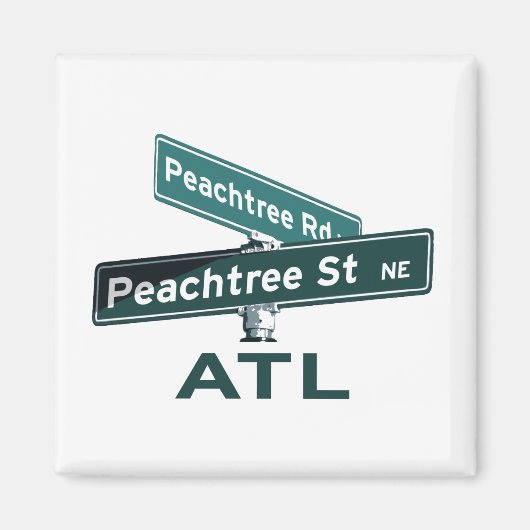 ATL Peachtree Signs Magneet (Voorkant)