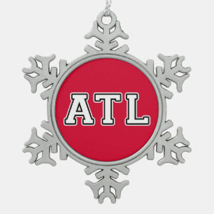 ATL TIN SNEEUWVLOK ORNAMENT