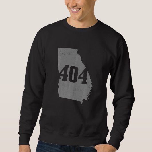Atlanta 404 Area Code Atl Georgia Map State Pride Trui (Voorkant)
