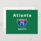 Atlanta 75 briefkaart (Voorkant / Achterkant)