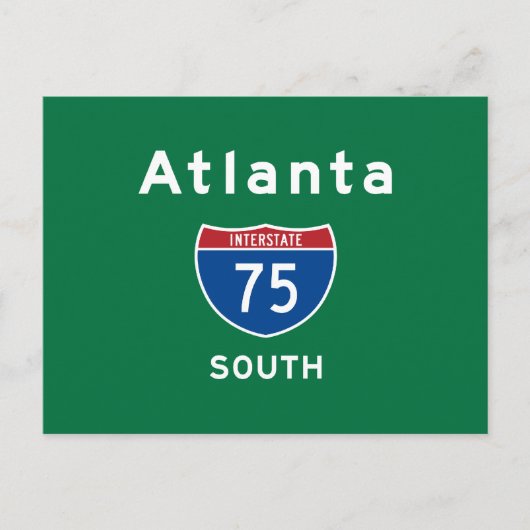 Atlanta 75 briefkaart (Voorkant)