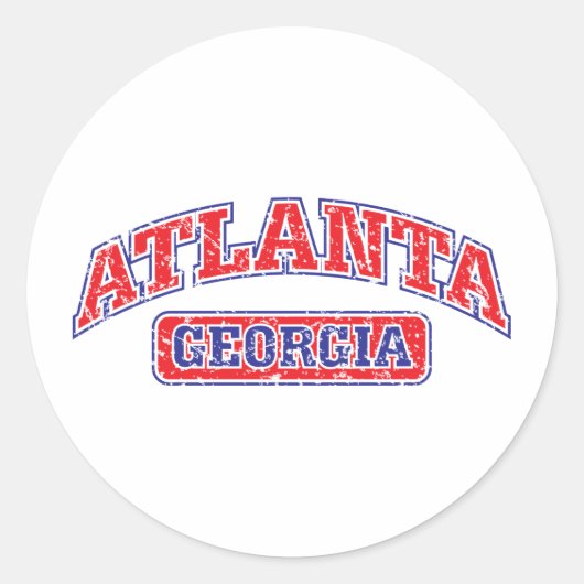 Atlanta Athletic Ronde Sticker (Voorkant)