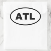 Atlanta ATL Ovale Sticker (Tas)