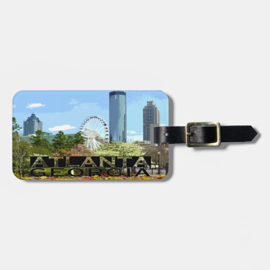 Atlanta Bagagelabel (Voorkant horizontaal)