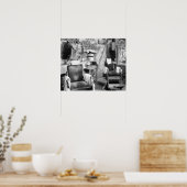Atlanta Barber Shop, 1936.  foto Poster (Keuken)