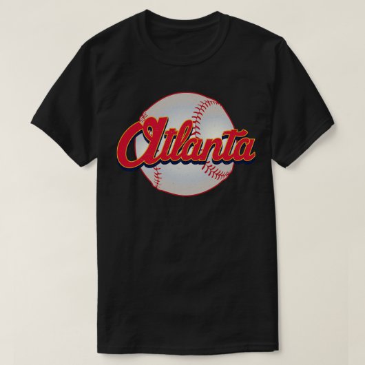 Atlanta Baseball  Baseball Team Gift T-shirt (Design voorkant)