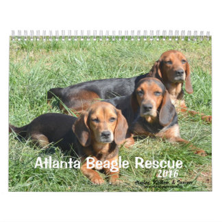 Atlanta Beagle Rescue 2016 Calendar Kalender