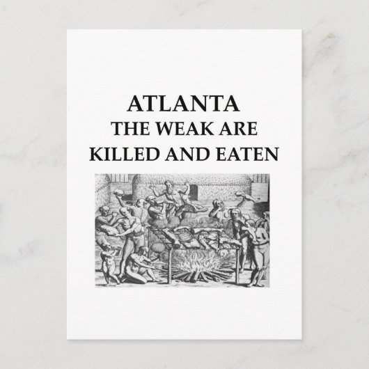 atlanta briefkaart (Voorkant)