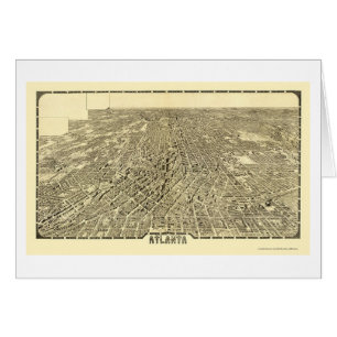 Atlanta, carte panoramique de GA - 1919