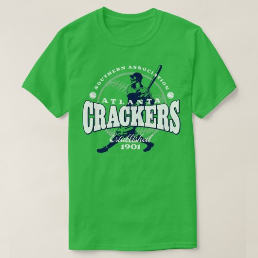 Atlanta Crackers Honkbal T-shirt (Design voorkant)
